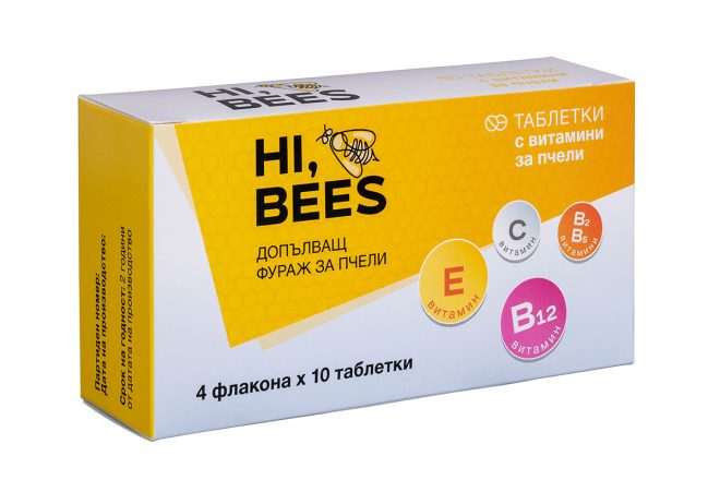 HI, BEES<sup>®</sup> -  витамини 4 флаконa по 10 таблетки